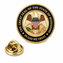Mississippi Great Seal “In God We Trust” Lapel Pin – Cloisonné Hard Enamel