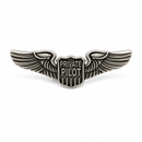 Private Pilot Wings Aviation Lapel Pin | Antique Silver-Plated | Aviator Collector Pin