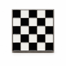Black & White Checkered Flag Racing Lapel Pin | Hard Enamel | Motorsport Collector Pin