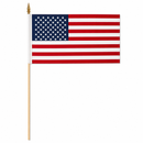 Betsy Ross Stick Flag 6"×9" | 13-Star | Wood Staff | Hand-Held