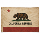 State of California Vintage Flag | 3x5 Ft | Heavy Duty Cotton Canvas | Aged Heritage Look