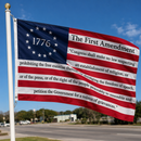 1st Amendment 1776 Betsy Ross Flag | 3x5 Ft | Rough Tex | Brass Grommets | Single, 12, 48 & 96-Pack