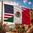 USA Mexican Seal Flag 3x5 ft | 100D | Brass Grommets