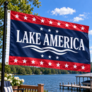 Lake America Flag – 3x5 ft | Premium Rough Tex | Brass Grommets | In stock After 9/11