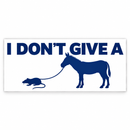 I Don't Give a Rats Ass Bumper Sticker | White & Blue | Made in USA | Shipping by 9/30