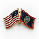 USA Guam Friendship Flag Enamel Lapel Pin