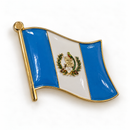 Guatemala Wavy Flag Enamel Lapel Pin