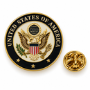 United States of America Great Seal Enamel Lapel Pin