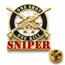 One Shot. One Kill. Sniper Lapel Pin