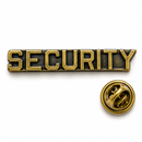 Security Burnished Gold Lapel Pin