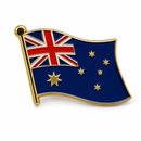 Australia Wavy Flag Lapel Pin – Cloisonné Hard Enamel