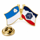 Utah & Salt Lake City Friendship Lapel Pin – Cloisonné Hard Enamel