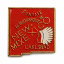 New Mexico State Map Lapel Pin – Hard Enamel | State Pride | Bulk Wholesale