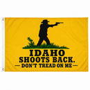 Idaho Shoots Back – Don't Tread On Me | 3'×5' Flag | Made to Order