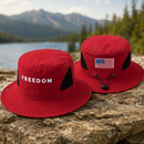 Charlie Kirk Freedom American Flag Safari Hat – Special Edition Embroidered