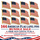 American Flag Lapel Pins Bundle of 144 | Super Sale | Limited Time Offer