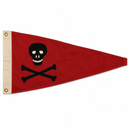 Pirate Yacht 1898 Burgee Flag — 100% Vintage Cotton | 3x5 Feet | Made to Order