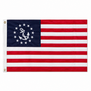 USA Yacht Ensign Flag — 3×5 Feet | Embroidered Rough Tex® Cotton | Brass Grommets