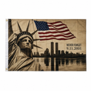 9/11 25th Anniversary Nine Flags Collection – Ten 3x5 Flags with USA | Brass Grommets