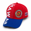 Hawaii Official State Flag & Seal Embroidered Hat | Natural Cotton
