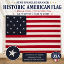 Star Spangled Banner Historic American Flag | 15 Stars & Stripes | 4x6 Ft Cotton | 1777 Reproduction | Made to Order