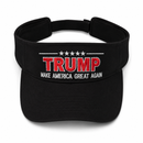 Make America Great Again 5-Star Embroidered Sun Visor Hat (Black)