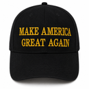 Make America Great Again Black & Gold Embroidered Hat