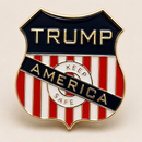 Trump America Shield Lapel Pin Keep America Safe USA