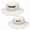 Trump 45 47 Golf Sun Hat Premium Embroidered Tan