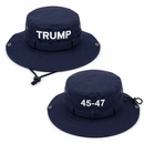 Trump 45 47 Golf Sun Hat Premium Embroidered Navy Blue