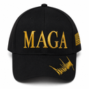 MAGA Signature Black & Gold Premium Embroidered Hat