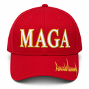 MAGA Signature Red & Gold Embroidered Cap