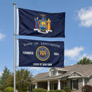 Town of Eastchester Flag Set | New York 1664 | Made to Order | 3x5, 4x6 & 5x8 Ft Options