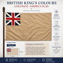 British King's Colours Colonial America Historical Flag | 3x5 Ft | 100% Polyester | UV Fade Resistant | Indoor & Outdoor