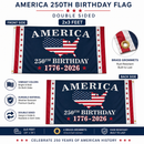 America 250th Birthday American Flag | 2x3 Ft Double Sided 100D | 1776–2026 Limited Edition
