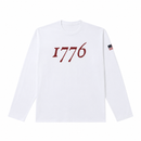 USA 250th Anniversary Betsy Ross 1776 Heritage Long Sleeve Shirt | 92% Cotton 8% Spandex | S–XXXL
