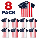USA American Flag Polo Shirt – 250th Anniversary Edition