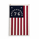 Bennington 76 House Display Flag | 5x3 Ft | 100% Cotton | Sleeve & Grommets | Made to Order | 2-Week Production