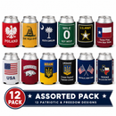 Assorted Designs Patriotic Can Holder Drink Koozies