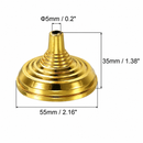 Gold Weighted Desk Base for 4"×6" Flags