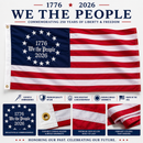 American 250th We the People Betsy Ross Embroidered 1776 2026 Liberty Collection Flags 3'×5' 100% Nylon Brass Grommets Limited Edition Flag for 2026