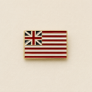 Grand Union Flag Lapel Pin Gold Tone Enamel | Continental Colors First American Flag Pin