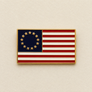 Betsy Ross Flag Cloisonne Lapel Pin