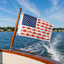 USA American Beach Life 12"x18" Boat/RV Flag with Grommets