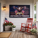 250 Years of Freedom 3'X5' USA 1776 2026 American Eagle Flags 68D 3x5 Feet Brass Grommets