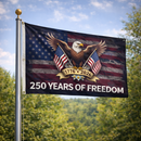 250 Years of Freedom 3'X5' USA 1776 2026 American Eagle Flags 68D 3x5 Feet Brass Grommets