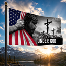 One Nation Under God USA American Christian Flags 6'x10' (Brass Grommets)