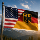 USA & Germany Friendship Flag 3'x5' | American German Heritage Flag