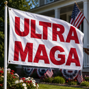 Ultra MAGA Flag 3'x5' 2-Ply Embroidered 600D | Red & White Edition
