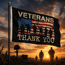 Veterans Thank You Flag 3'x5' 100D